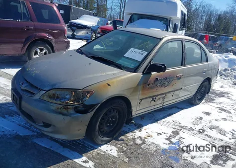 2004 Honda Civic Lx z USA, uszkodzony, nr VIN 2HGES15504H505386